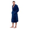 Turquaz Plush Robes For Men, Soft Fuzzy Hooded Mens Bathrobes,