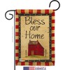 Primitive Bless Our Home Garden House Flags Set Country Living