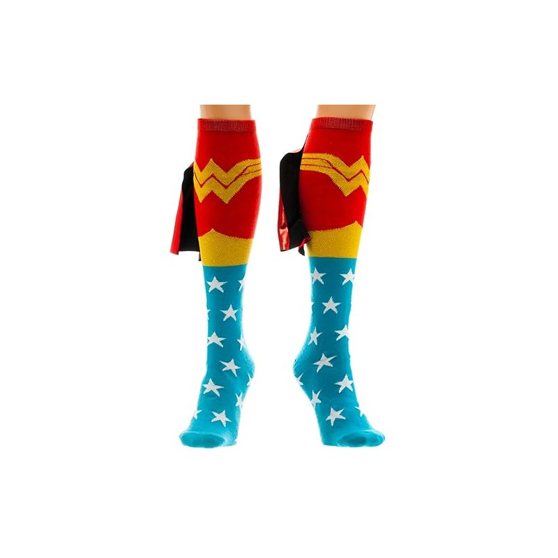 Wonder Woman Cape Knee High Socks 1 x 1in