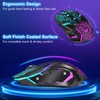 Wireless Gaming Mouse, Rechargeable Wireless Computer Mouse with Type-C Fast