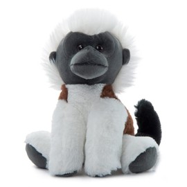 The Petting Zoo Cotton Top Tamarin Stuffed Animal Plushie, Gifts for Kids, Wild Onez Wildlife Animals, Monkey Plush Toy 9 inches