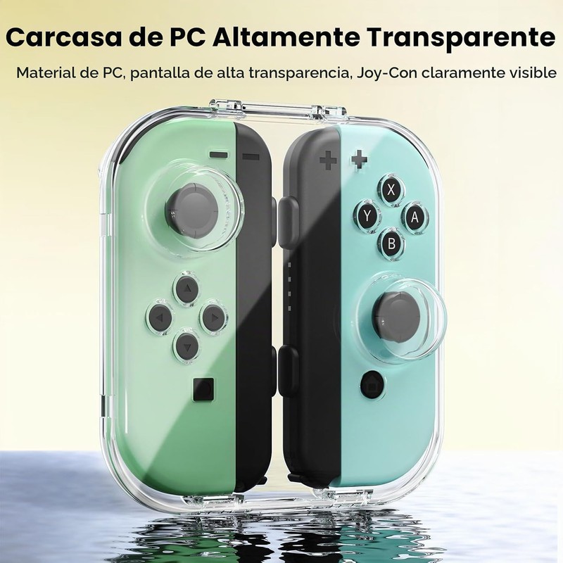 IINE Funda de Almacenamiento Transparente para Joypad, Caja Protectora Portátil