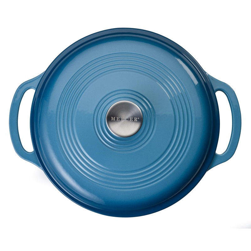 Mercer Culinary Enameled Cast Iron Round Dutch Oven, 6 qt.,
