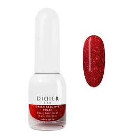 DIDIER LAB Green Reactive - Heart Beat Coral - Vegan Nail Polish Non Toxic - Long Lasting Nail Polish - Hema Free - Cruelty Free - Red Nail Polish For Women - 25 Free Formula - 0.34 Fl Oz