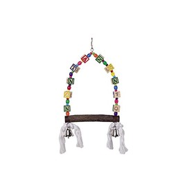 Nobby Cage Toy Swing with Colourful Cubes 35 x 18 cm