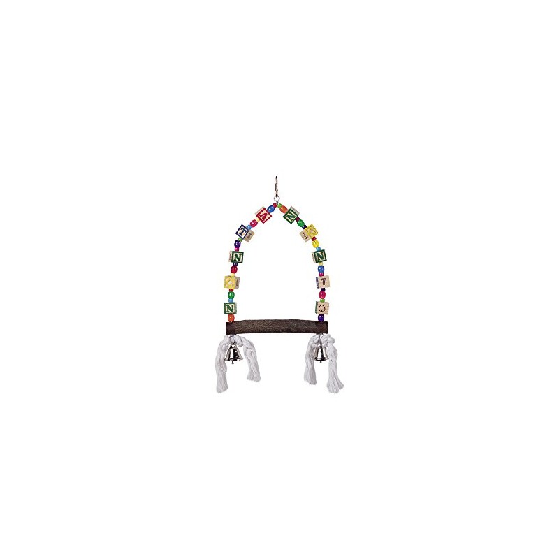 Nobby Cage Toy Swing with Colourful Cubes 35 x 18