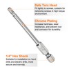 sourcing map T20 Security Torx Bit 1/4" Hex Shank 3"
