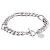 Lion Heart LH-1 Comfort Chain Bracelet, Surgical Stainless Steel (Hypoallergenic),