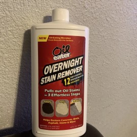 Oil Eater Overnight Stain Remover for Cleaning Oil Stains on Concrete, Driveway, Pavers...