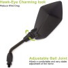 KEEPDSGN Black Long Stem Rear View Mirror 10mm For CFmoto