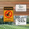 Achtung! Hier ist kein Hundeklo Sign, 20 x 30 cm,