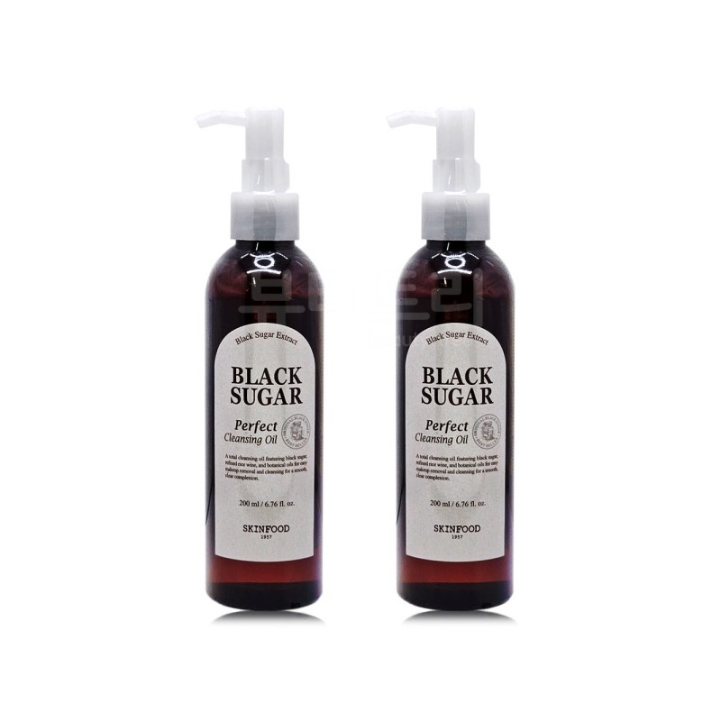 Skinfood Black Sugar Perfect Cleansing Oil 200ml x 2 /