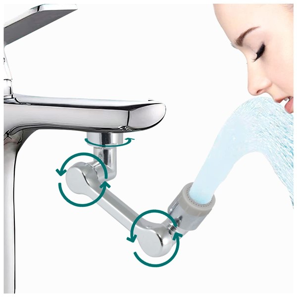 Extensor de Grifo Giratorio 1080° Universal Baño Lavabo Cocina Filtro
