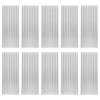 10pcs Aluminium Heatsink, 40 x 8 x 100 mm Radiator