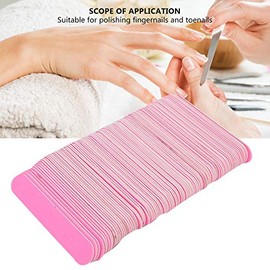 Lima de uñas, 100 piezas de limas de uñas de doble cara, herramienta de manicura y pedicura y herramienta de manicura para tiras pulidoras(1#)