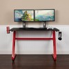 Flash Furniture Fisher Red Gaming Ergonomic Desk with Cup Holder