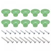 sourcing map 38x28mm Ceramic Drawer Knobs, 10pcs Mushroom Shape Door
