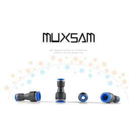 5pcs Pneumatic Fittings Push in Straight Reducer Connectors Water Hose Quick Connect，Reducer Union for Polyethylene for Air Water Hose PG12-8
