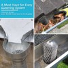 Downpipe Protection Gutter Protection Aluminium Rain Pipe Protection Gutter Protection