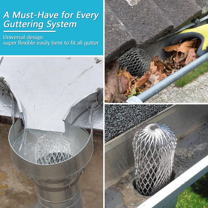 Downpipe Protection Gutter Protection Aluminium Rain Pipe Protection Gutter Protection