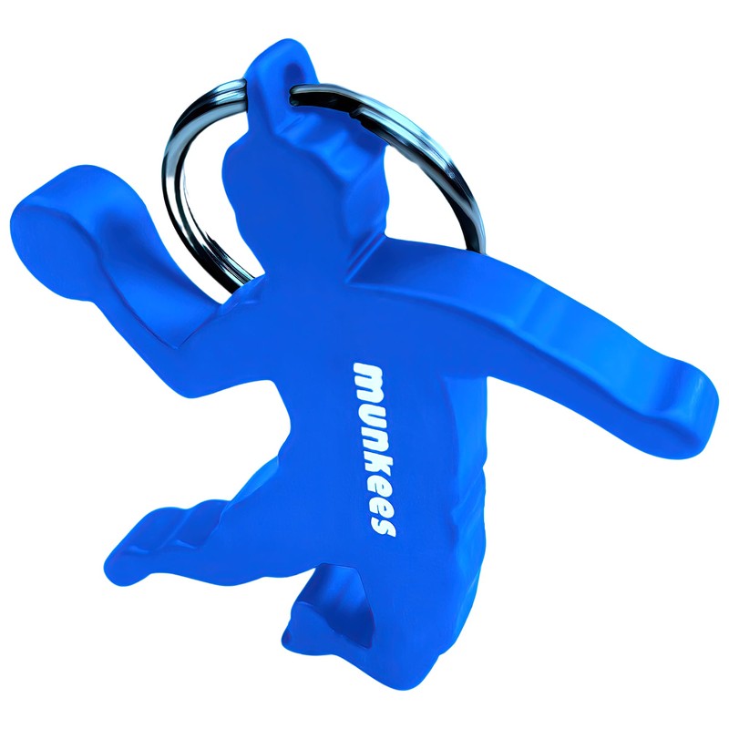 Munkees keyring handballer I handball pendant integrated bottle opener, blue