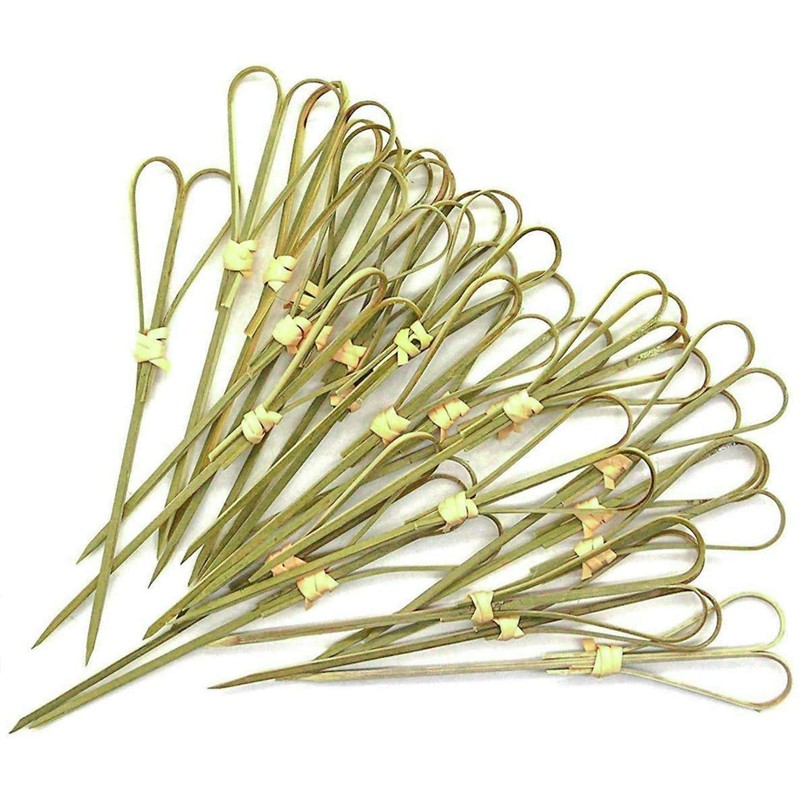 Cocktail Sticks Toothpicks Party Supplies Bamboo Picks Knot Skewers Toothpicks