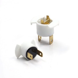 Biqing 2PCS H1 Halogen Headlight Socket Holder,H1 Headlight Bulb Socket Retainer Holder Adapters