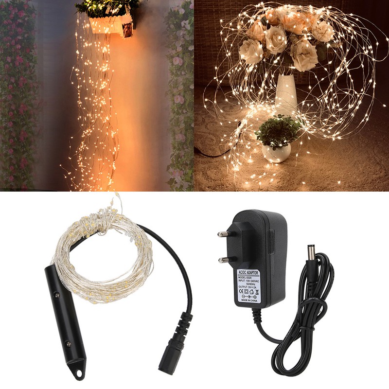 2M 200LED String Light Flexible Copper Wire for Christmas Holiday