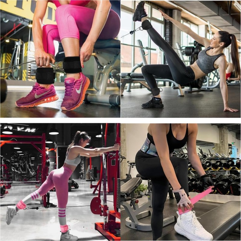Goxfaca 1Pair Ankle Strap for Cable Machines and Resistance Bands,Gym