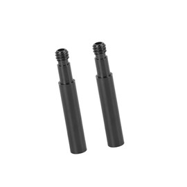 A ABSOPRO 40mm Aluminum Alloy Bike French Type Valve Extender Extension Black 2pcs Item Replacement