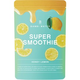 バンビウォーター スムージー ダイエット 粉末 置き換え 【国産×6個の無添加】約33食分 酵素 はちみつレモン 200g スーパーフード 食物繊維 低カロリー 低糖質