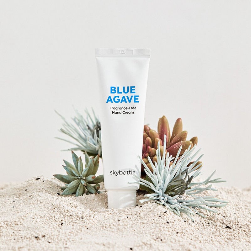 SKYBOTTLE Blue Agave Fragrance-Free Hand Cream 50mL - SKYBOTTLE Blue