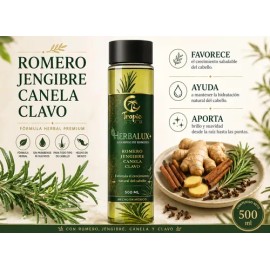 2 Shampoo Natural Romero Acelera Crecimiento Cabello Brillo                                                                                           