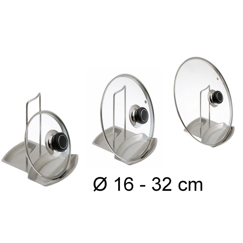 GRÄWE Stainless Steel Pot Lid Holder with Spoon Rest