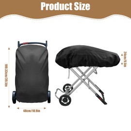 Grill Cover for Weber Traveler Portable Gas Grill 9010001,Weber Traveler Grill CoverHeavy Duty Waterproof 600D Oxford Fabric Weather Resistant Grill Cover Portable with Coleman Roadtrip Accessories