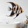 GRAZDesign Fisch Wandtattoo Bad, Wandaufkleber Badezimmer maritim - 43x40cm