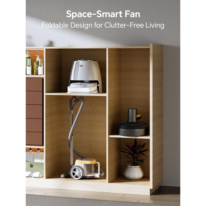 shinic 14" Pedestal Fan with Remote, Standing Oscillating Fan for