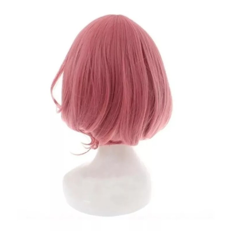 IHYAMS Peluca Rosa Corta Noragami Ebisu Kofuku Cosplay
