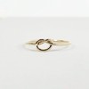14k Solid Gold Stacking Knot Ring (yellow-gold, 7.75)