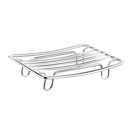 Stainless Steel Wire Bar Soap Dish, Draining Sponge Holder, Countertop Soap Stand for Shower, Bathtub, Kitchen