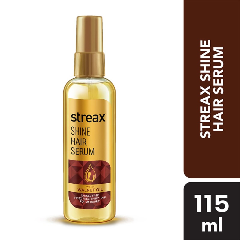 Streax Hair Serum Enriched with Walnut Oil Gives Frizz-free Satin