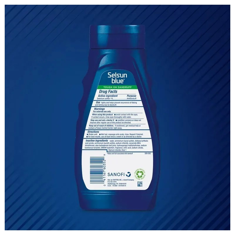 Shampoo Selsun Blue Moisturizing 325ml 11oz Americano