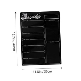 Operitacx Magnetic Meal Planner Notepad for Refrigerator Erasable Weekly Calendar Grocery List Family-Friendly Dry Erase Board for Meal Organization and Healthy Diet Tracking
