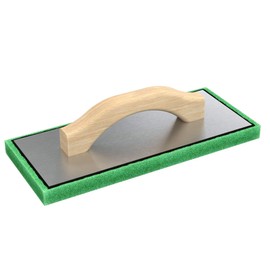 Bon Tool 83-103 12-Inch by 5-Inch by 3/4-Inch Fine Green Foam Float with Wood Handle