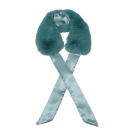 BASICO Women Faux Fur Collar Infinity Scarf Circle Loop (Neckerchief Teal)