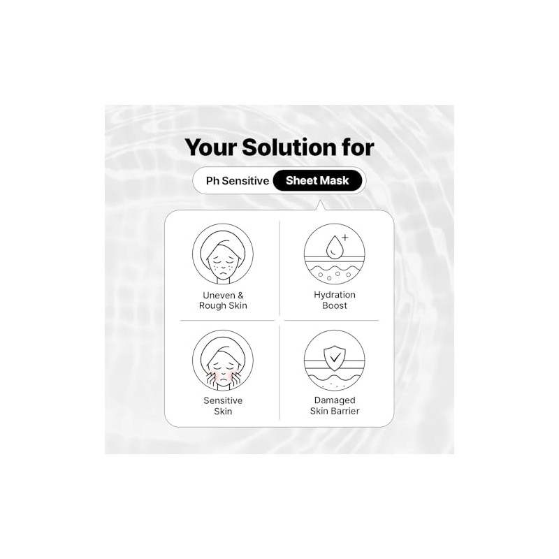 SAM’U PH Sensitive Mask | Hydrating Face Masks Skincare w/Lactobionic