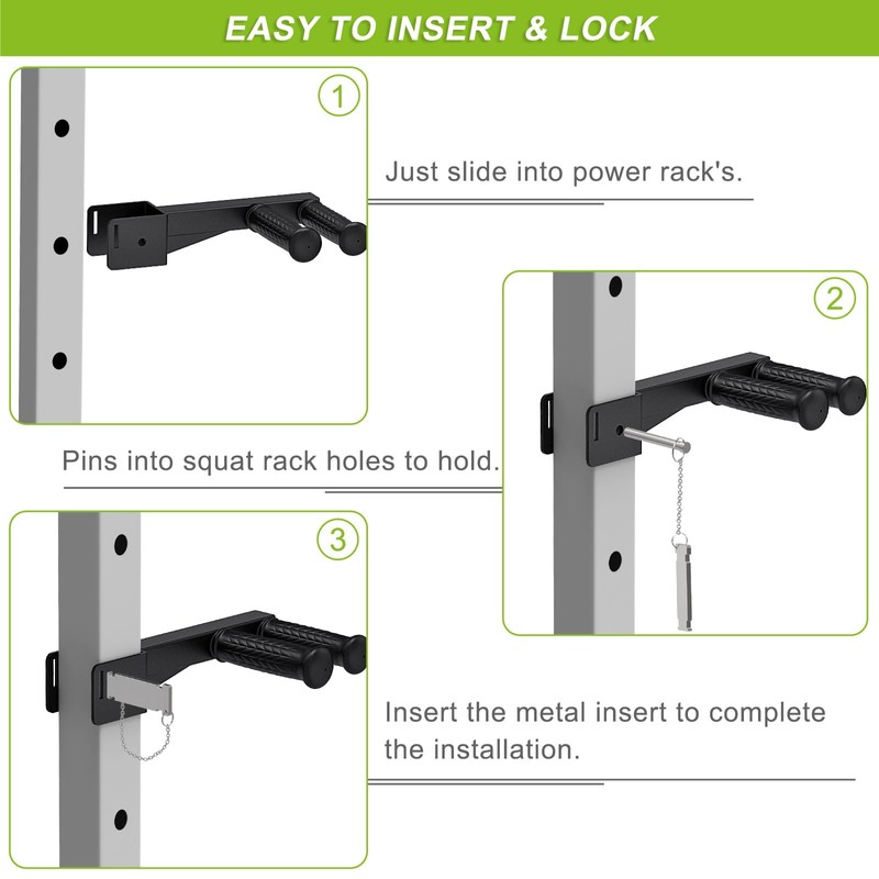 Lifeswell Dip Bar Attachment for 3" x 3" Power Rack,