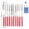 10Pack Needle File Set Mini Needle File Kit For Stone