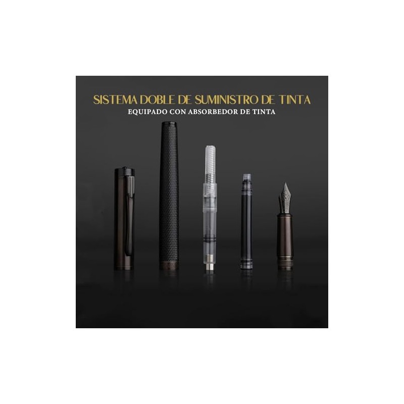 Juego de pluma estilográfica, Pluma Estilográfica Ultra Elegante con Convertidor,