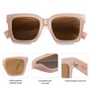 SOJOS Trendy Square Polarized Sunglasses for Womens Mens,Retro Shades Designer